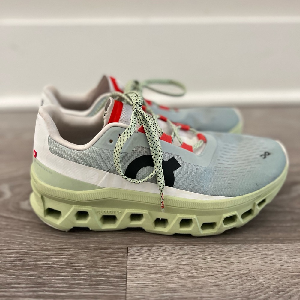 On Running On women’s Cloudmonster Size 8 Glacier Meadow